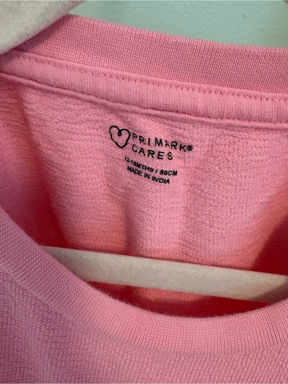 Primark Girls' Pink Ruffle Short Sleeve Matching Set - Picture 3 of 6